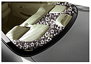 image of Custom Tailored Rear Deck Covers Designer Velour Hawaiian BL