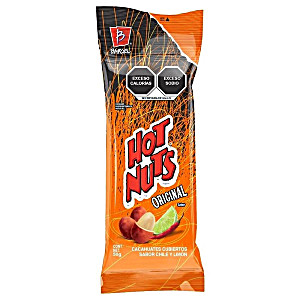 Cacahuates Hot nuts multintenso barcel 50g (7501000367481)