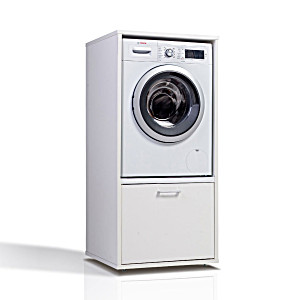 image of Waschturm Waschmaschinenschrank WSCS146, Hhe 146 CM Wei