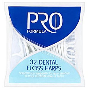 image of Tesco Pro Formula Dental Floss Harps 32 Pieces