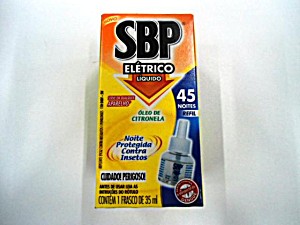 Inset Repelente Sbp Elétrico 35Ml Refil Loquido Citronela Inset Repelente Elétrico Loquido Citronela (7891035025150)