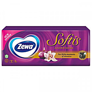 image of Chusteczki Higieniczne Zewa Softis Aromathera 109