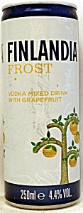 image of Drink Finlandia Frost Grapefruit 4, 4% 0, 25
