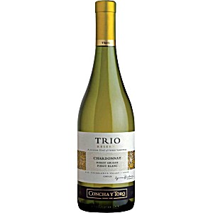 Вино concha y toro trio шардоне бел сух 13.5% 750мл (7804320563008)
