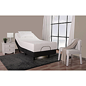 image of Better Homes and Gardens 13 Adjustable Steel Premier Bed Frame, No Tool Assembly, Twin XL