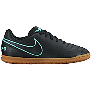 image of Nike Kids' Tiempo Rio Iii Indoor Soccer Shoes - Black / Black - 3.5