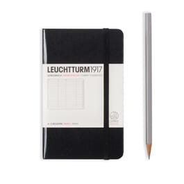 image of Leuchtturm 1917 Adressbuch Din A6 - Schwarz Hardcover