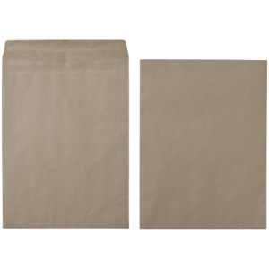 image of Office Depot Envelopes Non Standard 90GSM Brown Plain Self Seal 250 Pieces