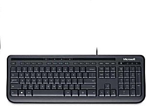 image of Microsoft Wired Desktop 600 Tastatur USB Schwarz - Tastaturen (standard, Verkabelt, Usb, Membran-schlsselschalter, Schwarz, Maus Enthalten)
