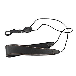 image of Zimtown Adjustable Saxophone Strap Leather Nylon Padded Blackinstrument Accessories