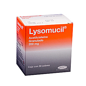 image of Lysomucil (acetyl Cysteine, Granulate) 200MG 30 Envelopes