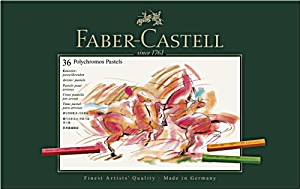 image of Faber-castell Pastellkreide Polychromos, 36 Farben Sortiert Im Kartonetui