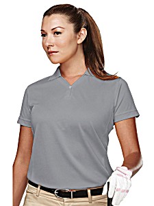 image of Tri-mountain Womens Ultracool 1 Button Y Neck Golf Shirt