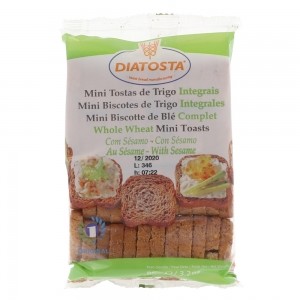 image of Diatosta Mini-toast Fuldkorn & Sesam, 48 STK.