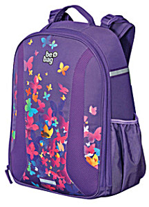 image of Herlitz Schulrucksack Be.bag Airgo Butterfly Power, 18 l, Nylon, 360x430x220mm, Gemustert