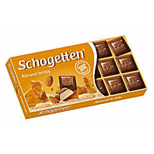 image of Chocolate Almond Brittle Schogetten 100G