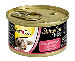 Gimpet шани кэт кон для кошек цыпленок с крабами 70г*24 413334 (4002064413136)