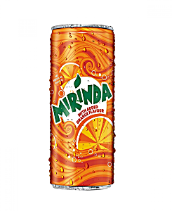 image of Mirinda Soft Drink - Orange, 250 ML Can