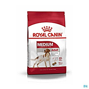 Royal canin medium Adult 1 m 25 15кг (для взрослых собак средних пород с 12 месяцев до 7 лет) 112150 (3182550402217)
