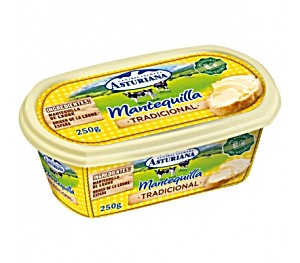 Mantequilla tradicional. central lechera asturiana 275g (8410297132209)