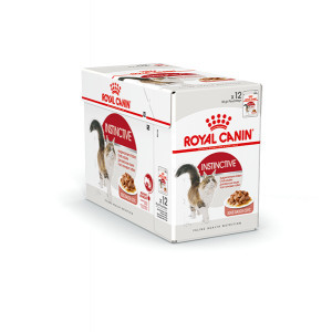 Royal canin инстинктив кон для кошек (кусочки в желе) 85г*12 (пауч) 483001 (9003579309544)