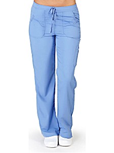 image of Ultrasoft Scrubs Womens Drawstring and Elastic Waist Cargo Pant