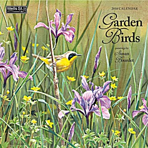 image of 2018 Garden Birds Wall Calendar, Birds By Lang Companies