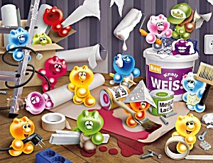 image of Ravensburger 16675 - Gelini Umzugschaos 2000 Teile Puzzle