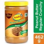 image of Sundrop Peanut Butter - Crunchy, Rich In Protein, Spreads, 462 G Jar