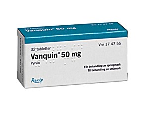 image of Vanquin, Dragerad Tablett 50 MG 32 St