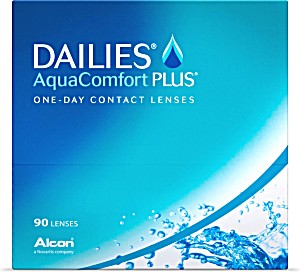 image of Alcon Dailies Aquacomfort Plus Tageslinsen Weich, 90 Stck / BC 8.7 mm / Dia 14.0 / -3,00 Dioptrien
