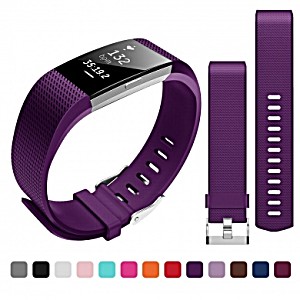 image of Fitbit Charge 2 Strap,bepack Silicon Adjustable Replacement Strap For Fitbit Charge 2 Heart Rate Fitness Wrist Band