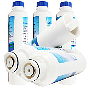 image of 6-pack Compatible Samsung RFG297HDRS Refrigerator Water Filter - Compatible Samsung Da29-00020b, Da29-00020a, Haf-cin Fridge Water Filter Cartridge