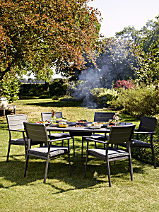 image of 2017 - Jamie Oliver Caraway Firepit Dining Set