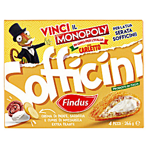 image of Sofficini Findus 4 Sofficini Salsiccia E Patate Pi Mozzarella 266 G