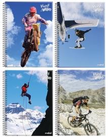Caderno Credeal Adventure 20 Mat 400 Folhas Aspiral Caderno Adventure Aspiral (7891253209783)