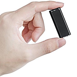 image of Mini USB Voice Recorder, digital Audio Voice Recorder With MP3, Sound Recorder Dictaphone, hd Noise Cancelling, 8GB Memory By Wjling (black)