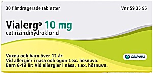 image of Vialerg, Filmdragerad Tablett 10 MG 30 St