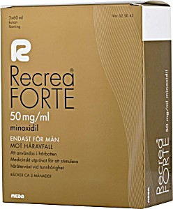 image of Recrea Forte, Kutan Lsning 50 MG / ML 3 X 60 ML