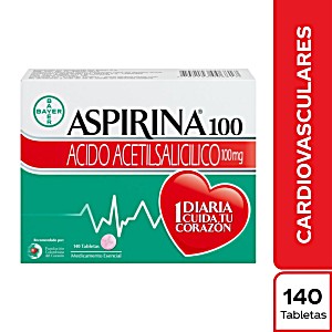 image of Aspirina 100 MG 140 TBS