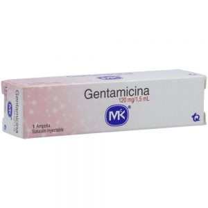 image of Gentamicina 120 MG / 1.5 ML Caja x 1 Ampolla