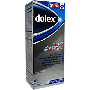 image of Acetaminofen Dolex Gripa x 100 Tabletas