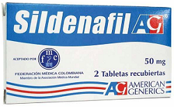 image of Sildenafil 50MG Caja x 2 Tabletas A. g.