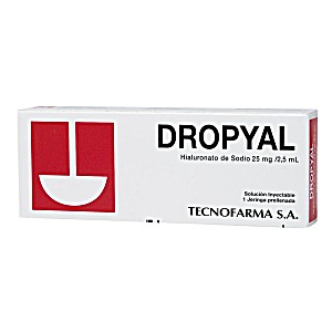 image of Dropyal 25MG Caja x 1 Jeringa Prellenada De 2.5ML