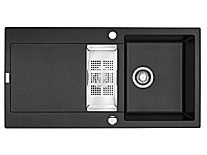 image of Franke Maris MRG 651 graphite Granite Kitchen Sink Dark Grey