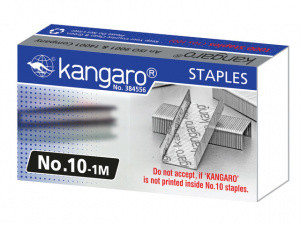 image of Kangaro Heftklammern No. 10 5 MM Edelstahl Silber 1000 Stck