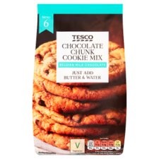 image of Tesco Chocolate Chunk Cookie Mix 285G