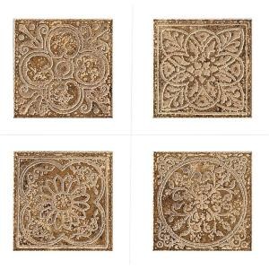 image of Marazzi Montagna Belluno 6 In. x 6 In. Porcelain Embossed Deco (receive 1 Of 4 Random Decos - Sold As Singles) UG6M