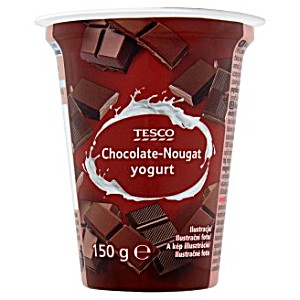 image of Tesco Chocolate-nougat Yogurt 150 G