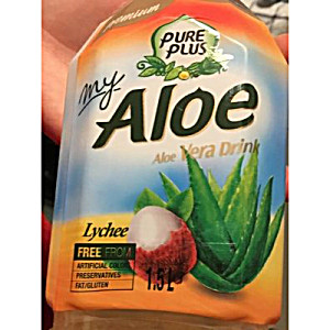 image of Pure Plus Premium My Aloe Lychee Aloe Vera Drink 1.5 L